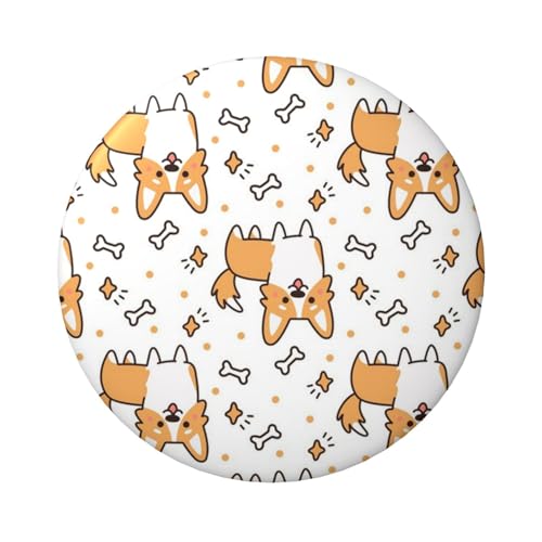 FEYUNYAN Langlebiges Abzeichen für Jacken, Taschen, Geschenke, lebendige Weißblech-Sammelabzeichen für Veranstaltungen, Lehrer, Freunde, runder Hundeabzeichen, Bulk-Bügelbilder, Alternative, 1 Stück von FEYUNYAN