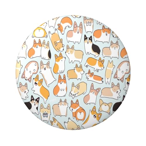 FEYUNYAN Langlebiges Abzeichen für Jacken, Taschen, Geschenke, lebendige Weißblech-Sammelabzeichen für Veranstaltungen, Lehrer, Freunde, runder Hundeabzeichen, Bulk-Bügelbilder, Alternative, 1 Stück von FEYUNYAN