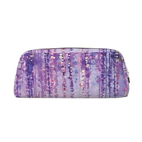 FEYUNYAN Leder-Federmäppchen, Organizer, Premium-PVC-Kosmetiktasche, 8 x 5,5 x 20,5 cm, Blumenbaum, wasserdichte Make-up-Reisetasche mit kratzfester Polsterung für Schule, Büro, Reisen, Blumiger Baum von FEYUNYAN