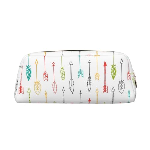 FEYUNYAN Leder-Federmäppchen, Organizer, Premium-PVC-Kosmetiktasche, 8 x 5,5 x 20,5 cm, bunt, handgezeichnetes Boho-Bleistiftetui, wasserdichte Make-up-Reisetasche mit kratzfester Polsterung für von FEYUNYAN