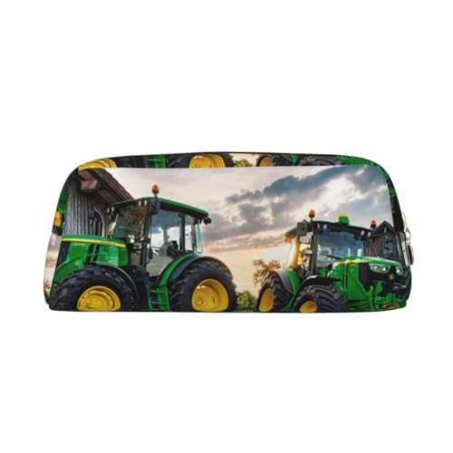 Federmäppchen aus Leder, Premium-PVC-Kosmetiktasche, 8 x 5,5 x 20,5 cm, Ersatzteile, landwirtschaftliche Maschinen, Bleistifttasche, wasserdichte Make-up-Reisetasche mit kratzfester Polsterung für von FEYUNYAN