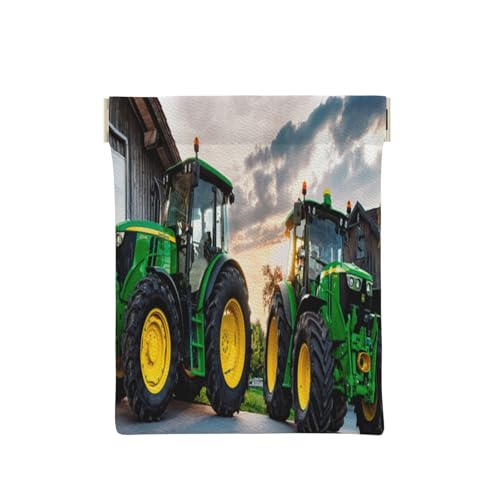 Leder-Münzgeldbörse für Damen, landwirtschaftliche Maschinen, schlanke RFID-blockierende Münzgeldbörse für Herren, Mini-Reißverschlusstasche, kleine Gegenstände, Organizer für Bargeld, Münzen, Karten Leder-Münzgeldbörse für Damen, landwirtschaftliche Maschinen, schlanke RFID-blockierende Münzgeldbörse für Herren, Mini-Reißverschlusstasche, kleine Gegenstände, Organizer für Bargeld, Münzen, Karten von FEYUNYAN