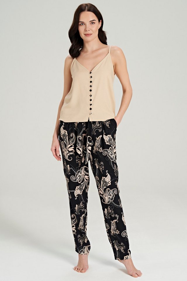 FEYZA Pyjama Damen Pyjama-Set aus Viskose mit Schal-Muster – 2-teilig FEYZA Pyjama Damen Pyjama-Set aus Viskose mit Schal-Muster – 2-teilig von FEYZA