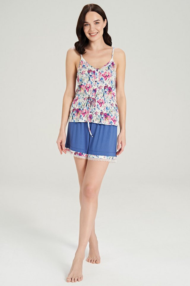 FEYZA Pyjama Damen Shorty-Pyjama Set mit floralem Muster FEYZA Pyjama Damen Shorty-Pyjama Set mit floralem Muster von FEYZA