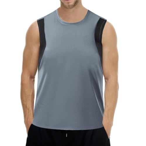 FEimaX Tank Top Herren Achselshirts Schnelltrocknendes Gym Muskelshirt für Männer Ärmellos Fitness Tanktop Unterhemd Atmungsaktives Sportshirt von FEimaX