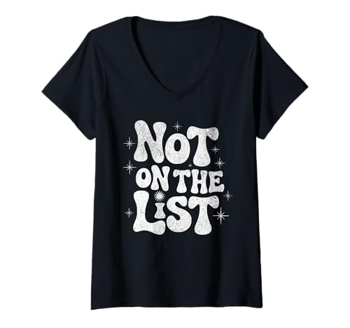 Damen Nicht auf der Liste, Politischer Humor, Gerechtigkeit T-Shirt mit V-Ausschnitt von FF Politics