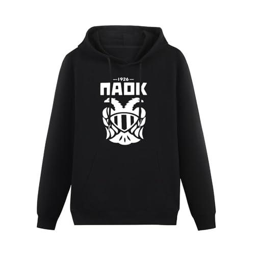 FFANZUOYOU Paok Unisex Sweatshirts Graphic Print Mens Hooded Black Sweater XL von FFANZUOYOU
