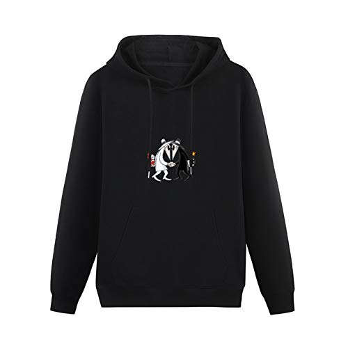 FFANZUOYOU Spy Vs Spy Unisex Sweatshirts Graphic Print Mens Hooded Black Sweater M von FFANZUOYOU