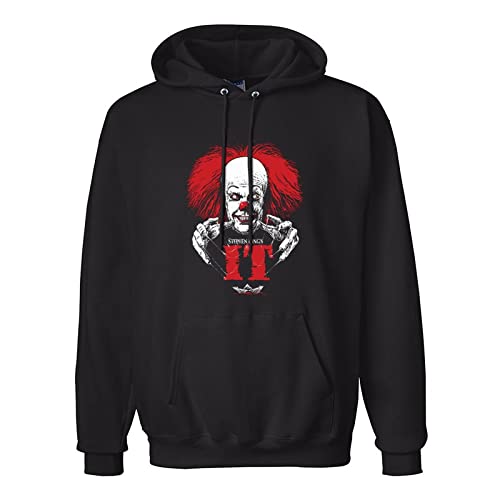 FFANZUOYOU Stephen King's It Poster Unisex Sweatshirts Graphic Print Mens Hooded Black Sweater L von FFANZUOYOU