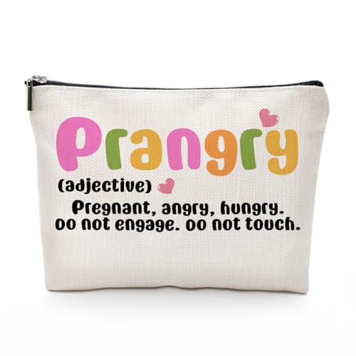 Prangry Definition Kosmetiktasche, tragbar, lustig, für Schwangere, Schwangerschaft, Schwangerschaft, Ankündigung, Reisen, Kulturbeutel, werdende Mutter, Weihnachten, Geburtstag, Geschenke für Frauen, von FFCTY