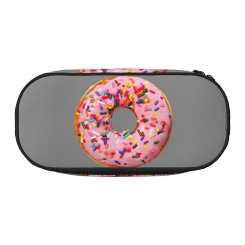 FFCVZAA Federmäppchen mit Erdbeer-Donut-Druck, modisches Federmäppchen, Reise-Make-up-Tasche, für Schule, Studenten, Kulturbeutel, Schwarz , Einheitsgröße, Taschen-Organizer FFCVZAA Federmäppchen mit Erdbeer-Donut-Druck, modisches Federmäppchen, Reise-Make-up-Tasche, für Schule, Studenten, Kulturbeutel, Schwarz , Einheitsgröße, Taschen-Organizer von FFCVZAA