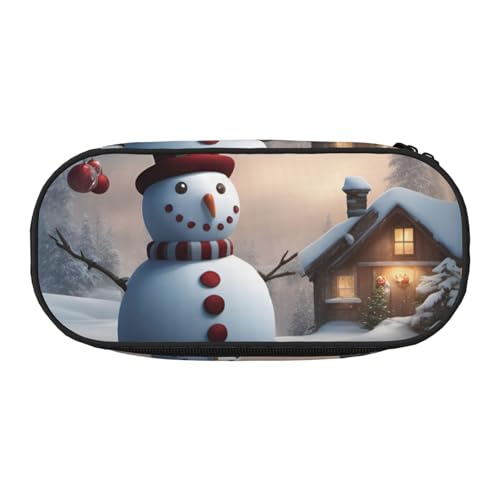 FFCVZAA Federmäppchen mit Weihnachtsmotiv und Schneemann, 3 Drucke, modisch, Reise-Make-up-Tasche, für Schule, Studenten, Kulturbeutel, Schwarz , Einheitsgröße, Taschen-Organizer FFCVZAA Federmäppchen mit Weihnachtsmotiv und Schneemann, 3 Drucke, modisch, Reise-Make-up-Tasche, für Schule, Studenten, Kulturbeutel, Schwarz , Einheitsgröße, Taschen-Organizer von FFCVZAA