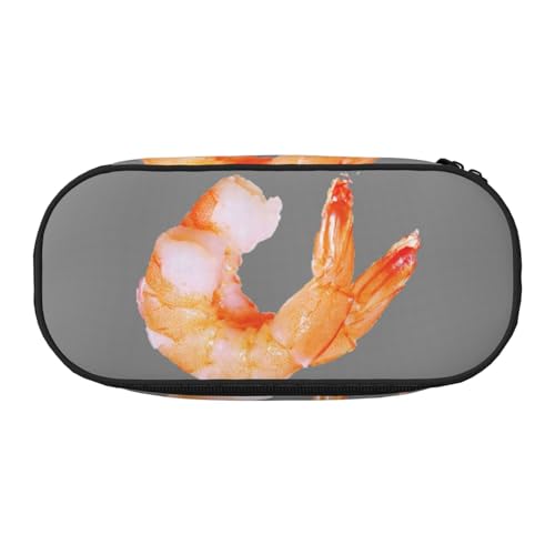 FFCVZAA Glutton Shrimps Federmäppchen, modisch, Reise-Make-up-Tasche, für Schule, Studenten, Kulturbeutel, Schwarz , Einheitsgröße, Taschen-Organizer von FFCVZAA