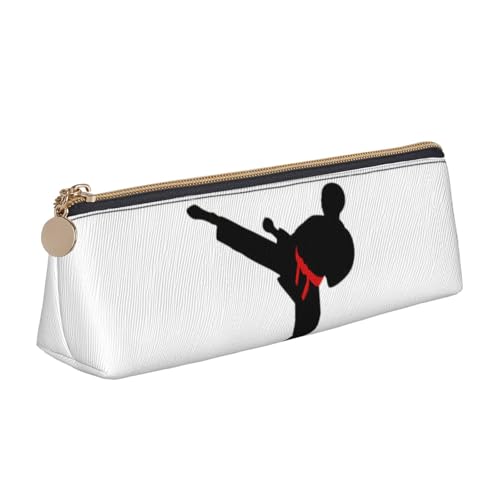 FFCVZAA Karate Boy Vector Wechselgürtel Farbdruck Bequemlichkeit Federmäppchen Stifteetui Schule College Büro Jungen Mädchen Studienbedarf von FFCVZAA