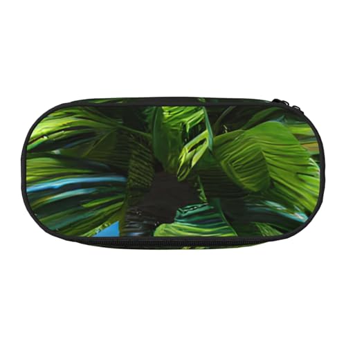 FFCVZAA Modische Federmäppchen mit Palmen-Druck, Reise-Make-up-Tasche, für Schule, Studenten, Kulturbeutel, Schwarz , Einheitsgröße, Taschen-Organizer FFCVZAA Modische Federmäppchen mit Palmen-Druck, Reise-Make-up-Tasche, für Schule, Studenten, Kulturbeutel, Schwarz , Einheitsgröße, Taschen-Organizer von FFCVZAA