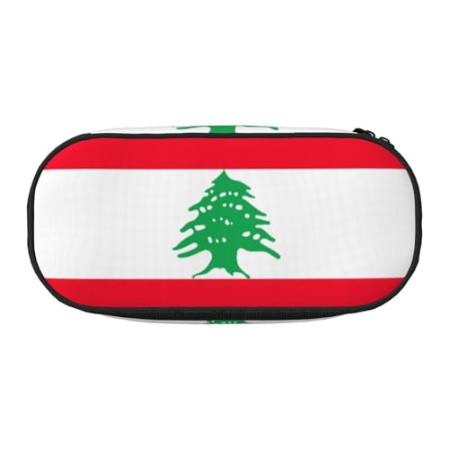 FFCVZAA Modische Federmappe mit Libanon-Flaggen-Motiv, Reise-Make-up-Tasche, für Schule, Studenten, Kulturbeutel, Schwarz , Einheitsgröße, Taschen-Organizer FFCVZAA Modische Federmappe mit Libanon-Flaggen-Motiv, Reise-Make-up-Tasche, für Schule, Studenten, Kulturbeutel, Schwarz , Einheitsgröße, Taschen-Organizer von FFCVZAA