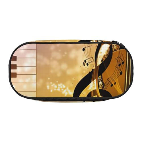 FFCVZAA Modisches Federmäppchen mit Klavier-/Violinen-Motiv, Reise-Make-up-Tasche, für Schule, Studenten, Kulturbeutel, Schwarz , Einheitsgröße, Taschen-Organizer FFCVZAA Modisches Federmäppchen mit Klavier-/Violinen-Motiv, Reise-Make-up-Tasche, für Schule, Studenten, Kulturbeutel, Schwarz , Einheitsgröße, Taschen-Organizer von FFCVZAA