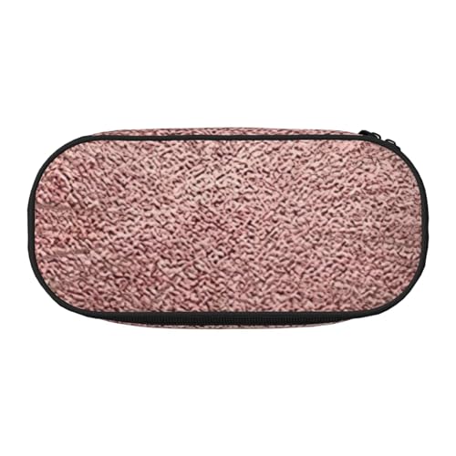 FFCVZAA Modisches Federmäppchen mit rotgoldenem und rosa Aufdruck, Reise-Make-up-Tasche, für Schule, Studenten, Kulturbeutel, Schwarz , Einheitsgröße, Taschen-Organizer von FFCVZAA