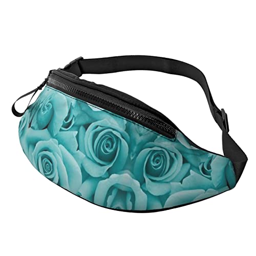 Goldfarbene Musiknote mit glänzendem Stern-Druck, Outdoor-Sport, Gürteltasche, Freizeit, Sport, Hüfttasche für den Alltag, lässige Brusttasche für Männer und Frauen, Rose Print, Einheitsgröße von FFEXS