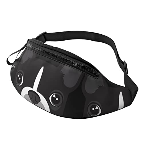 Musik Schmetterling Print Herren und Damen Freizeit Sport Hüfttasche Outdoor Sport Fanny Pack Alltag Casual Brusttasche, Hunde-Aufdruck, Einheitsgröße von FFEXS