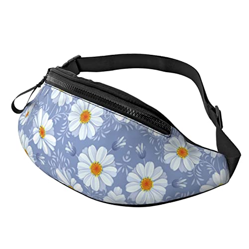 Snowmobile Print Herren und Damen Freizeit Sport Hüfttasche Outdoor Sport Fanny Pack Alltag Casual Brusttasche, Gänseblümchen-Print, Einheitsgröße von FFEXS