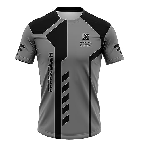Herren MountainbikeTrikot, MTB Top Kurzarm Atmungsaktiv, Kurze Ärmel,Kurzarmtrikot Für MTB Rennrad/Multisport/Fitness (FFFF5,M) von FFFF & OLFEH