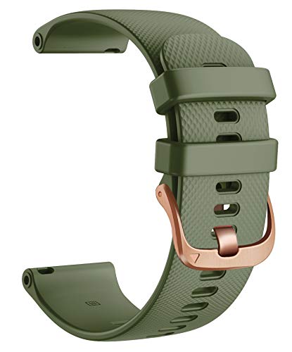 FFHAO 18 mm Ersatz-Silikonarmband für Garmin Vivoactive 4S, Smartwatch, Vivomove 3S, Venu2S, Armband, 18mm Universal, Achat von FFHAO