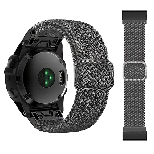 FFHAO Elastisches Smartwatch-Armband für Garmin Fenix 7 7X 6 6X Pro 5X 5 3HR 945 S60 S62 QuickFit Release Armband Nylon Armband 22 x 26 mm, 26mm For Fenix 7X 6X 5X, Achat von FFHAO