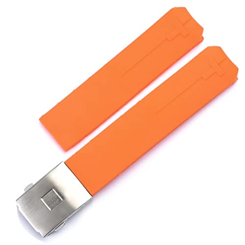 FFHAO Für Tissot T-TOUCH T013 T047 20 mm weiches Silikonkautschuk-Uhrenarmband schwarz orange sport wasserdichtes Uhrenarmband T091 T013420A (Farbe: 28 mm, Größe: 20 mm), 20 mm, Achat von FFHAO