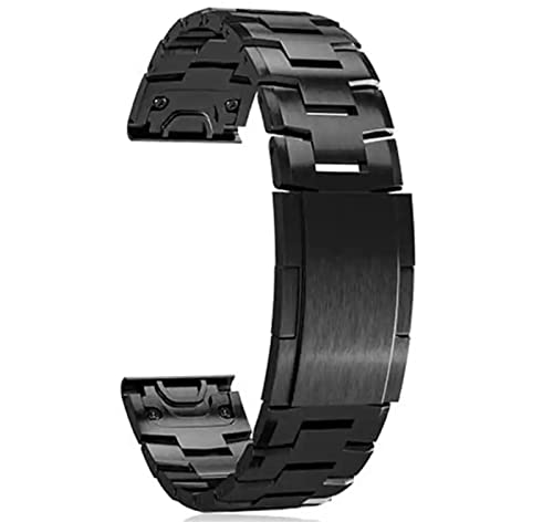 FFHAO Quick Fit Armband aus Titanlegierung und Edelstahl für Garmin Fenix 7X 7/6 6X Pro 5X Plus Armband MARQ/Enduro Gürtel Armband, 26mm Fenix 7X, Achat von FFHAO