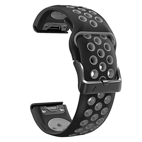 FFHAO Smartwatch-Silikon-Uhrenarmband für Garmin Fenix 7, 7X, 6X, 6 Pro, 5X, 5 Plus, 3HR, einfache Passform, Schnellverschluss, 26, 22 mm Gürtel, 26mm Fenix 7X, Achat von FFHAO