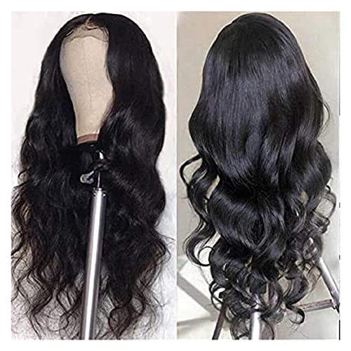 Damenperücken Haarersatz Perücken Black Perücken Curls Perücke for Frauen Spitze Verschluss Perücke 18-32 Zoll Leicht zu tragen for den täglichen Stil Perücke für Mode (Size : 150%, Color : 32inches von FFNUM