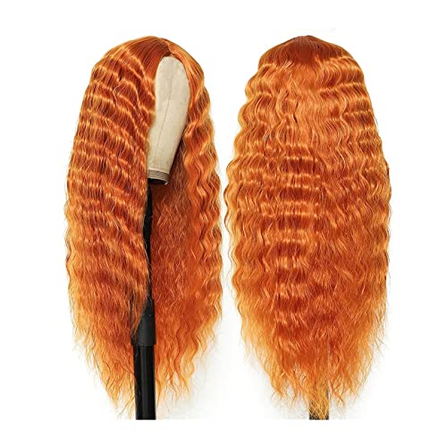 Damenperücken Haarersatz Perücken Lange lockige Haarperücke Damen natürliches lockiges Haar 28 Zoll Perücke Perücke für Mode (Color : Bruin, Size : 28inches) von FFNUM