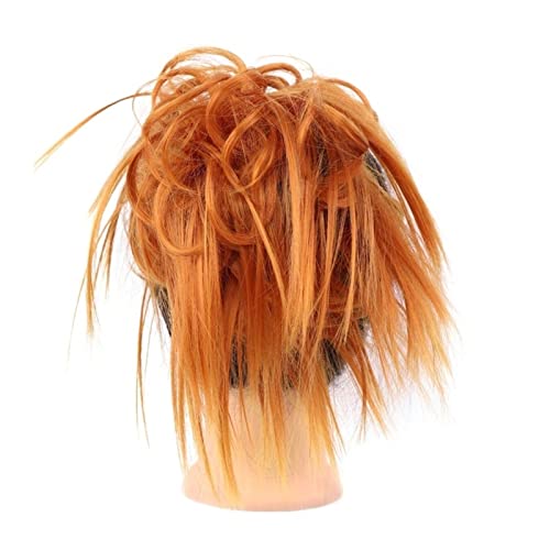 Haargummi Verlängerung Haarknoten Haarteil Tousled Updo Curly Messy Bun Haarverlängerung Synthetische gewellte Scrunchies Chignon mit elastischem Gummiband Haarteil for Frauen Easy Scrunchies Haarteil von FFNUM