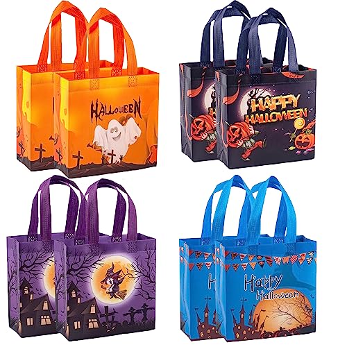 8 pcs Halloween tasche,Halloween taschen,Halloween candy bag,Halloween treat bags,Halloween Tragetaschen,Multifunktionale Halloween Taschen zum Verpacken von Geschenken, Halloween Party Zubehör 8 pcs Halloween tasche,Halloween taschen,Halloween candy bag,Halloween treat bags,Halloween Tragetaschen,Multifunktionale Halloween Taschen zum Verpacken von Geschenken, Halloween Party Zubehör von FFTANXS