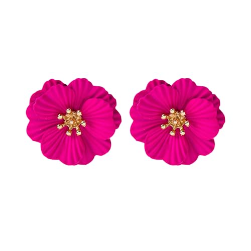FFWTPY Blütenform Ohrstecker Damen Schmuck Elegante Ohrringe Blumen Ohrhänger Stilvoll Ohrschmuck von FFWTPY