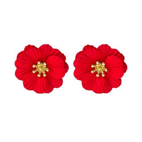 FFWTPY Blütenform Ohrstecker Damen Schmuck Elegante Ohrringe Blumen Ohrhänger Stilvoll Ohrschmuck von FFWTPY