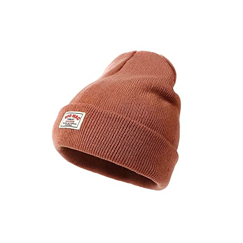 Strickmütze Schwarz Damen Herren Unisex Braun Winter Mütze Weiß Slouch Beanie Warme Feinstrick Wintermütze Weich Streetwear für Frauen von FFWTPY