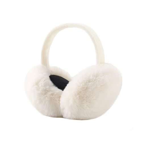 Winter Ohrenwärmer Damen Faltbare Warme Ohrenschützer Plüsch Earmuffs Outdoor Kälteschutz Kunstfell Ohrenwärmer Kalte Winterzubehör für Frauen Mädchen Ski Laufen Camping von FFWTPY