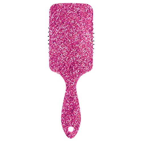 Haarbürste für Frauen Mädchen rosa Glitzer Haarbürste Luftkissen Kamm für langes, dickes, lockiges, gewelltes, trockenes oder geschädigtes Haar, reduziert Haarbruch und krauses Haar, kein Ve von FFY Go