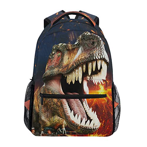 Jungen Dinosaurier Rucksäcke für Schule 3D Dino T-Rex coole Büchertaschen für Kinder Teenager Kleinkind Mode Daypack Rucksack Reise Laptop Tasche von FFY Go