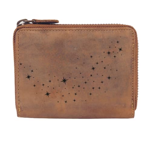 FFelsenfest Geldbörse Sterne-Motiv I Lederbörse mit Sternen von FFelsenfest