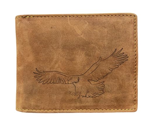 FFelsenfest Geldbörse mit Adler Motiv I RFID-Schutz I ca.12,5x10x2,5cm von FFelsenfest