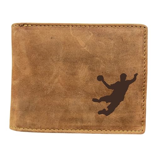 Geldbörse mit Handball-Motiv I RFID-Schutz I Portemonnaie mit Sport-Motiv I Geschenk für Sportler von FFelsenfest