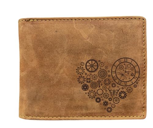 FFelsenfest Geldbörse mit mechanik-Signs-Motiv I RFID-Schutz I ca.12,5x10x2,5cm von FFelsenfest