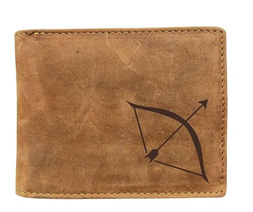 Geldbörse mit Bogenschützen I RFID-Schutz I ca.12,5x10x2,5cm I Geschenkideefür Bogenschützen von FFelsenfest