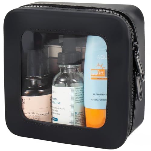 FFpaw Kleine transparente Make-up-Tasche für Damen, Mini-Silikon-Reise-Kosmetiktasche, wasserdicht, transparent, Make-up-Tasche mit Reißverschluss, niedliche Kulturbeutel für Reisen, Auto-Organizer, FFpaw Kleine transparente Make-up-Tasche für Damen, Mini-Silikon-Reise-Kosmetiktasche, wasserdicht, transparent, Make-up-Tasche mit Reißverschluss, niedliche Kulturbeutel für Reisen, Auto-Organizer, von FFpaw