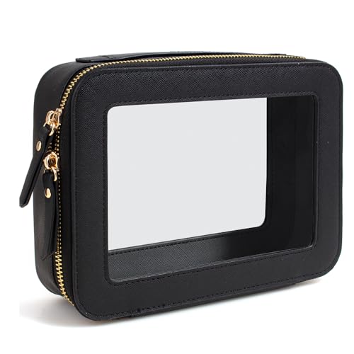 FFpaw Transparente Make-up-Tasche, Reise-Kosmetik-Organizer, wasserdicht, Hautpflege, Kulturbeutel mit Reißverschluss, tragbare Make-up-Tasche, kompakte Auto-Organizer-Tasche für wichtige Dinge, Farbe von FFpaw