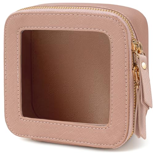 FFpaw Transparente Make-up-Tasche, kleine Make-up-Tasche, TSA-geprüft, Kulturbeutel, Kosmetiktasche, Reisetasche, niedlicher Make-up-Tasche, Organizer, Make-up-Tasche, Auto-Essentials für Damen und von FFpaw