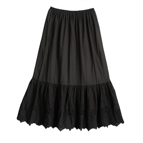 FGBFM Rockverlängerungskleid für Damen, Schlupfkleider unter Spitze, Baumwollverlängerungen, Enaguas de Mujer Para Faldas, Qzoo5 Schwarz, M FGBFM Rockverlängerungskleid für Damen, Schlupfkleider unter Spitze, Baumwollverlängerungen, Enaguas de Mujer Para Faldas, Qzoo5 Schwarz, M von FGBFM
